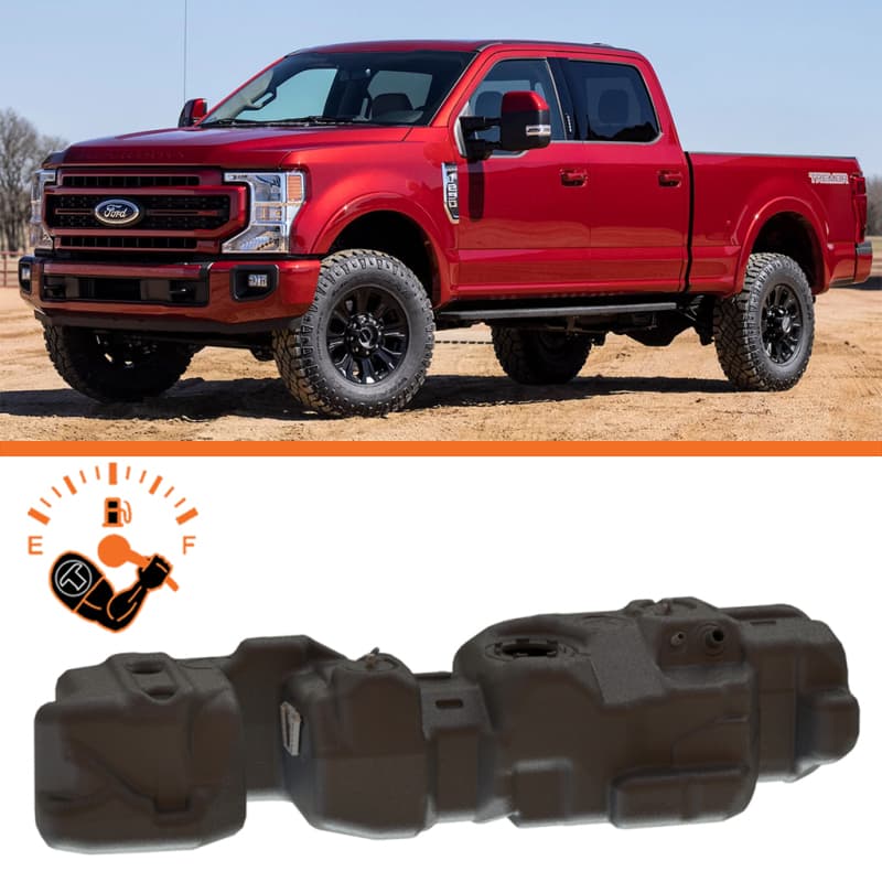 Titan Fuel Tanks מיכל דלק Titan 55 גלון לפורד F250/F350